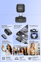 Microphone cravate à double mode magnétique puissant Yesido avec connecteur IP 1-vers-1 KR26