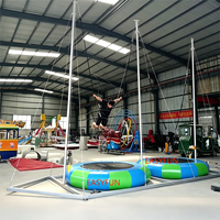 Trampoline gonflable personnalisé EASYFUN pour 1/2/4/6 personnes, panneau de contrôle amovible, équipement d'aventure en plein air
