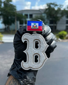 Personnalisé Glacé Hiphop Lettre Motif Logo Nom Pendentif 100% Passé Diamant Testeur S925 Argent VVS <span class=keywords><strong>Moissanite</strong></span> Charmes Pendentif - Product Image 2