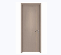 Portes intérieures WPC à grain de bois large, design élégant et exclusif pour appartement, portes WPC modernes populaires personnalisées pour la maison