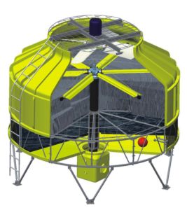 Tour de refroidissement circulaire à contre-courant <span class=keywords><strong>Linko</strong></span> de 10 tonnes, prix d'usine, avec moteur et ventilateur pour le traitement de l'eau industrielle - Product Image 6