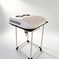 RUIDIAITE Climatiseur de stationnement pour véhicule 12V 24V tout-en-un à double ventilateur, puissant et à vitesse réglable