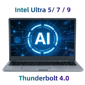 Portátil Nuevo de 15.6 Pulgadas <span class=keywords><strong>Intel</strong></span> Ultra 5 <span class=keywords><strong>7</strong></span> 9 225H 255H 285H RAM DDR5 con Desbloqueo por Huella Digital, WIFI 6, Thunderbolt, Metal, IA - Product Image 1