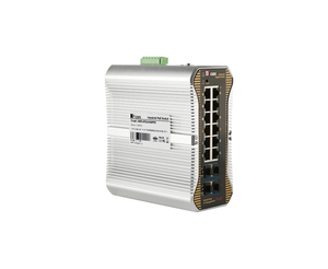 Commutateurs réseau 16 ports, 12 ports 10/100/1000M + 4 ports SFP+ Uplink 1/10G en fibre, commutateur PoE industriel géré et 8 ports PoE - Product Image 1