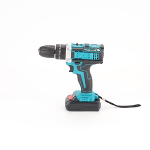 Taladro de iones de litio de 20 V con velocidad variable, taladro percutor inalámbrico portátil con batería para uso doméstico - Product Image 1
