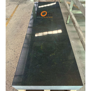 Plaque de surface solide en acrylique Koris Bran à motif marbre noir 3660*760 12 mm d'épaisseur pour plan de travail de cuisine - Product Image 3