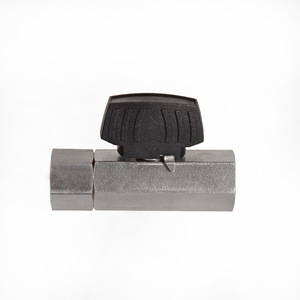 Robinet à bille en acier inoxydable 1/2 po filetage NPT à commande manuelle pour milieux corrosifs - Product Image 5