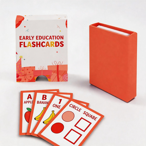 Tarjetas de aprendizaje divertidas, tarjetas educativas para preescolar, juego de doble caja, esquinas redondeadas, cartón brillante, tarjetas educativas para niños - Product Image 5