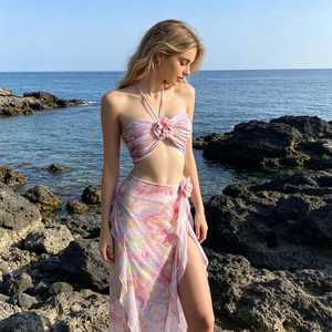 Hand Block Printed Cotton Sarong Beach <b>Wrap</b> Skirt Pareo <b>Shawl</b> Cotton Voile Scarf Floral Summer Wear - Product Image 1