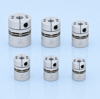 Accouplement de serrage à disque unique en alliage d'aluminium à 8 boulons, haute flexibilité, pour servomoteur, entraînement par vis à billes, bras robotique, machines