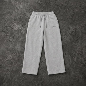 Custom Gray Hoodie Sweatshirt Set Men Casual Solid Color Fleece Zipper Hoodie <b>Tracksuit</b> Pants Hooded Sweatpants Set - Product Image 3