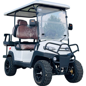 Carrito de golf eléctrico con tracción en las cuatro ruedas, todoterreno, 4 plazas, con techo y parabrisas para turismo. - Product Image 1