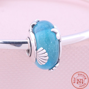 New Châu Âu Mùa Hè Đại Dương Cá Heo Vẻ Đẹp Cá DIY Hạt Phù Hợp Ban Đầu Rắn Charms Sier Vòng Đeo Tay Tự Làm Đồ Trang Sức Cho Phụ Nữ - Product Image 5