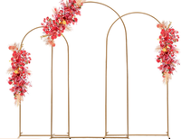 Fournitures de fête promotionnelles support de fond arqué en métal support d'arches de fleurs de mariage pour les décorations de fête