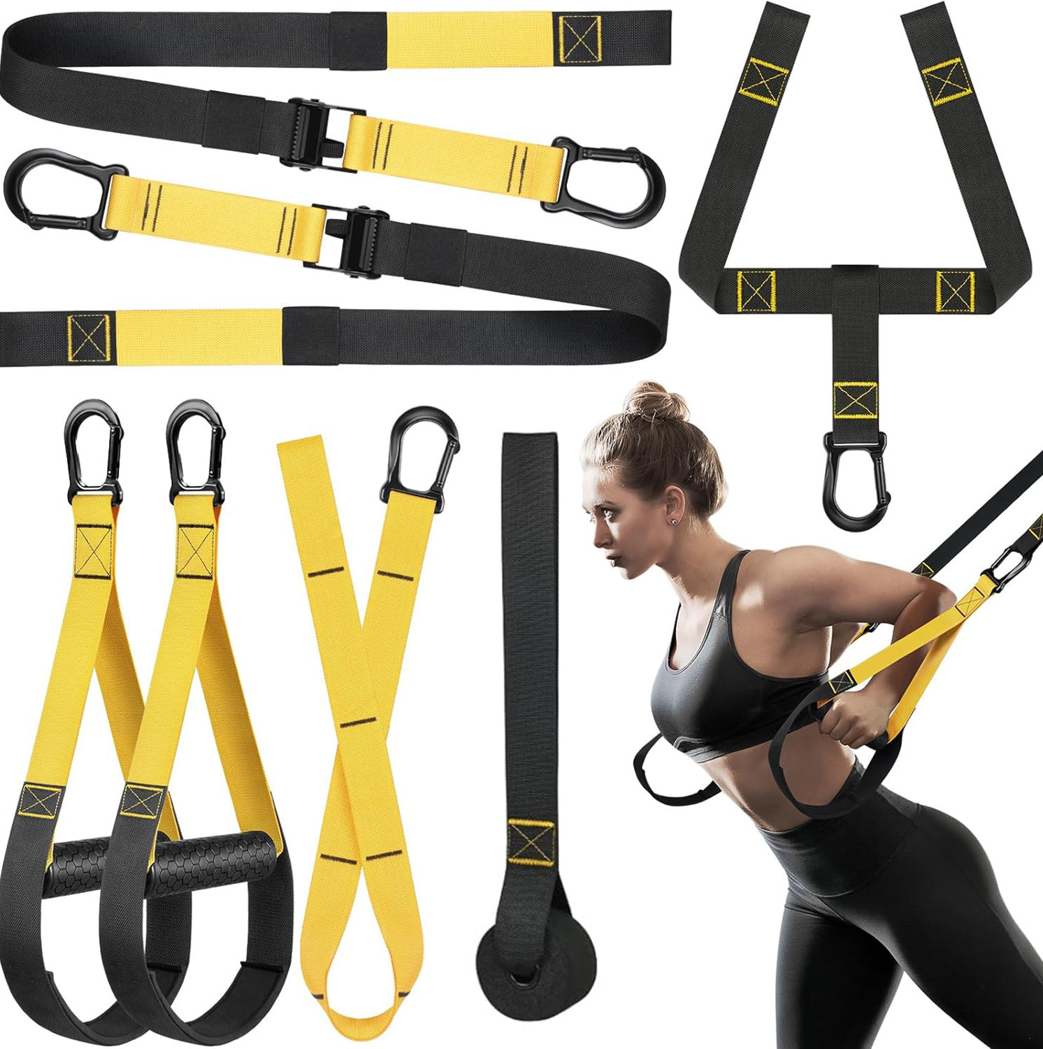 Trx Mount Garage Fit Suspension Straps TRX Suspension Training Adjustable  Fitness Resistance Bands
