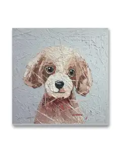 strong picture quality Cute Snoopy puppy children's bedroom hanging painting Pure handmade painting
