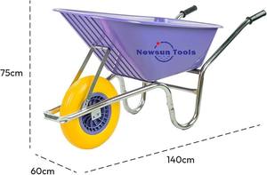 यूरो बाजार के लिए लोकप्रिय व्हीलबारो मॉडल wb6414 यूरोप बाजार कृषि उपकरण और उपकरण बहुमुखी हार्डवेयर व्हील बारो - Product Image 3