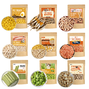 Friandises pour animaux de compagnie OEM ODM : Mélange de viande lyophilisée, protéines de qualité supérieure, sans céréales, favorisant un pelage brillant, friandises récompensantes pour chats et chiens - Product Image 1