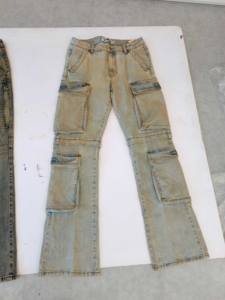 Pantalones Cargo de Pierna Ancha Personalizados de Alta Calidad <span class=keywords><strong>para</strong></span> <span class=keywords><strong>Hombre</strong></span>, Cintura Media, 100% Algodón Suavizado, Ecológicos, Tallas Grandes - Product Image 5