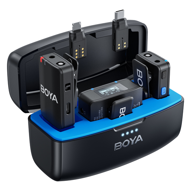 BOYA BOYAMIC Professional Wireless Lavalier Microphone Clip-on Lapel Mic for Streaming Recording Interviews Vlogs