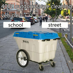 400l Hdpe Staande Opslag Industriële Afvalbakken Wiel Vuilnisbak Afval Trolleys Verzamelcontainers - Product Image 4