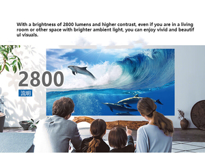 Venta caliente 4K Proyector 3LCD Home Theater con 2800 lúmenes - Product Image 5