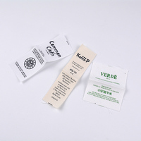 Personnalisé Simple Double Face Nylon Polyester Taffetas Étiquette Imprimée Qualité Vêtements Vêtement Cou Étiquettes Etiquettes Peau Douce Écologique