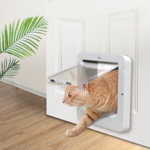 <span class=keywords><strong>Porte</strong></span> Intelligente pour Animaux de Compagnie <span class=keywords><strong>avec</strong></span> Télécommande, Activée par RFID et Microchip, pour Utilisation Intérieure et Extérieure, pour Animaux Domestiques - Product Image 1