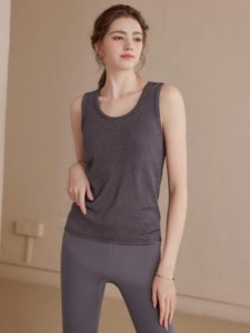 Débardeur en tricot doux et extensible pour <span class=keywords><strong>femme</strong></span>, coupe ajustée, imprimé personnalisé, style décontracté, vente en gros - Product Image 4