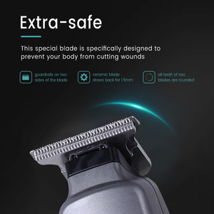 Máquina <span class=keywords><strong>de</strong></span> afeitar <span class=keywords><strong>de</strong></span> corte profesional con pantalla Digital, recortadora <span class=keywords><strong>de</strong></span> <span class=keywords><strong>pelo</strong></span> recargable inalámbrica <span class=keywords><strong>para</strong></span> hombres, suministros <span class=keywords><strong>de</strong></span> peluquería - Product Image 4