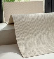 Revêtement mural en pierre tendre tissée en chanvre naturel géométrique moderne Tuiles flexibles MCM Chanvre-Soft-Stone