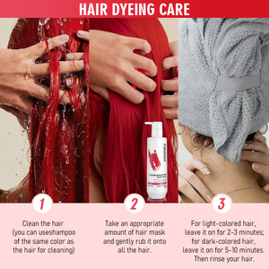 Palla mina Semi Permanent <span class=keywords><strong>Color</strong></span> Deposit ing Haarmaske Conditioner Roter Haar farbstoff Kein Bleich peroxid Temporäre Tönung für Frauen und Männer - Product Image 4