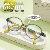 Montures de lunettes pour enfants 2072 réglables, antidérapantes, en silicone ultra-léger TR
