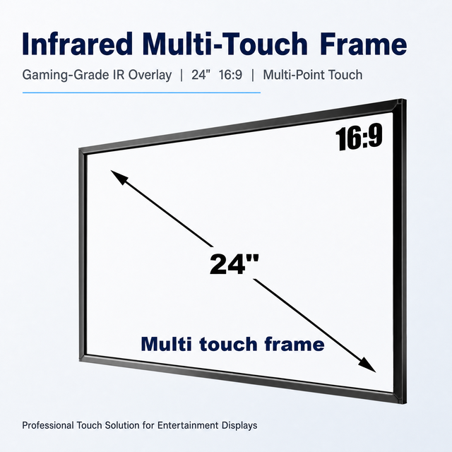 24-Inch IR Multi Touch Panel Touch Frame Custom Size with Multi Points New USB Interface