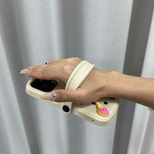 Thoáng Khí Mềm Bìa Lỗ Cho Charms Trường Hợp Điện Thoại Cho 16 15 14 Pro Kẹo Màu Chống Sốc Mềm Điện Thoại Bìa Điện Thoại Di Động Trường Hợp - Product Image 6