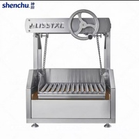 Nouveau Barbecue Argentin Commercial en Acier Inoxydable avec Contrôle de Hauteur par Volant, Haute Sécurité et Facilité d'Utilisation