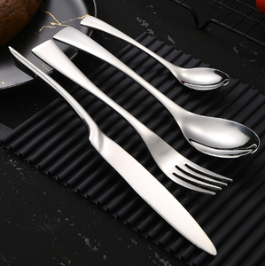 KHÁCH SẠN ẩm thực phương Tây Bộ đồ ăn dao, nĩa và muỗng thép không gỉ gương kết thúc bít tết dao, nĩa và muỗng đặt - Product Image 5