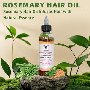 OEM personalizado a granel 100% pura menta orgánica natural esencial biotina y ricino fenogreco aceite de Romero para el crecimiento del cabello - Product Image 2