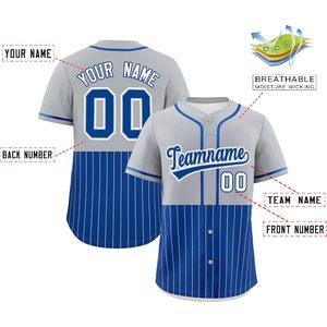 Camiseta de béisbol personalizada con botones, cosida con tu nombre y número, unisex, transpirable, para adultos, nombre del equipo 00 - Product Image 2