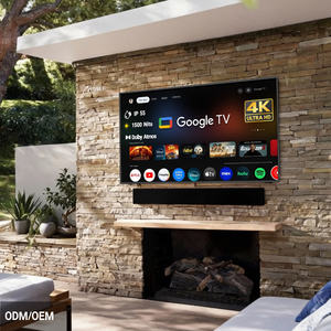 Téléviseur intelligent extérieur étanche haute luminosité de 49 pouces avec support au sol pour la publicité et le divertissement par tous les temps - Product Image 1