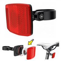 Support de réflecteur de vélo Briviga avec AirTag caché, réflecteur de sécurité arrière pour vélo, support de suivi GPS antivol, étui de suivi de vélo 2 en 1