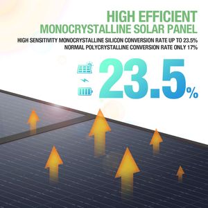 Ebl - Paneles Solares Portátiles Monocristalinos Plegables de 200 W, Económicos, para Exteriores - Product Image 4