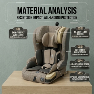 Nuevo Diseño de Asiento de Seguridad para Automóvil Plegable y Giratorio para Bebés de 0 a 12 Años con Capacidad de Carga de 36 kg, Certificado ISOFIX <span class=keywords><strong>ECE</strong></span> <span class=keywords><strong>R129</strong></span> - Product Image 4
