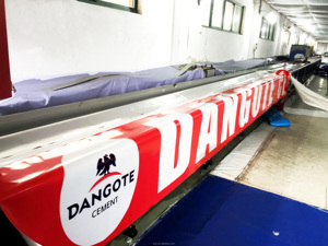 Couverture de bâche en <span class=keywords><strong>PVC</strong></span> personnalisée Ripstop robuste ignifuge et imperméable tissu industriel de bâche de camion imprimé par le fabricant - Product Image 3