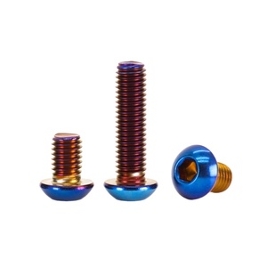 Tornillo de Acero Inoxidable 304 ISO7380 M3-M8, Tornillo de Cabeza de Botón Hexagonal de Colores para Bicicleta, Piezas de Motocicleta, Fabricante de Tornillos - Product Image 1