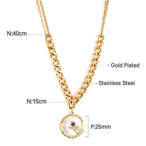 สร้อยคอจี้รูปนักบินอวกาศดีไซน์ใหม่ปี 2022 สุดฮิต โดดเด่นด้วยดีไซน์ทันสมัย ผลิตจากสแตนเลสสตีล ชุบทอง 18k - Product Image 5