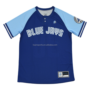 Jersey bisbol dua kancing kustom grosir kaus bisbol Liga Pria dicetak pakaian olahraga bisbol sublimasi - Product Image 5