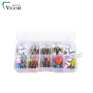 Juego de Cepillos y Copas de Pulido Dental de Alta Eficacia para Clínica Dental y Laboratorio, Colores Surtidos, 100 Piezas - Product Image 2
