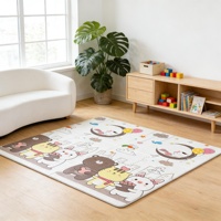 Tapis de jeu pliable épais pour bébé en mousse XPE, imperméable, pour ramper, pour enfants et nourrissons, tapis de jeu sécurisé pour le sol, pour usage domestique