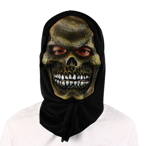 Máscara de Zombie, Calavera de Terror, Accesorio para Disfraz de Halloween, Cosplay, Disfraz de <span class=keywords><strong>Bruja</strong></span>, Capucha de Látex, Divertida - Product Image 6